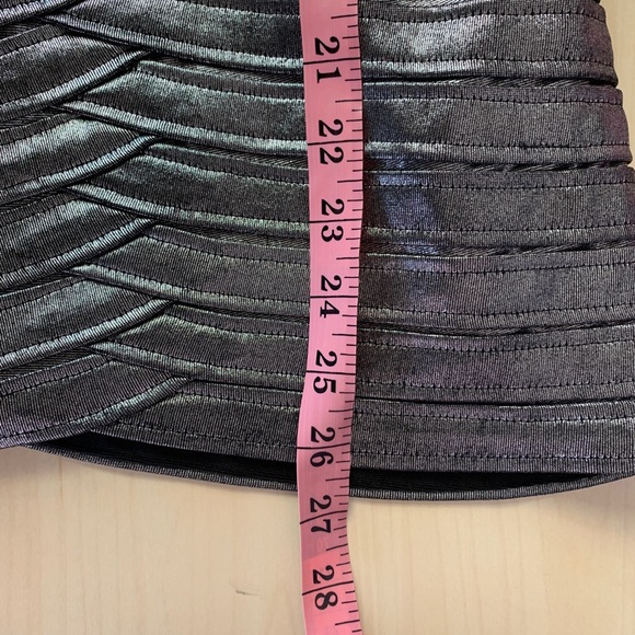 BCBG Silver Metallic Bandage Dress size Small - Picture 8 of 8